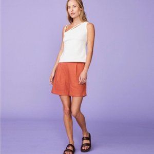 Monrow Linen Pleated Short (NWT - size XS)